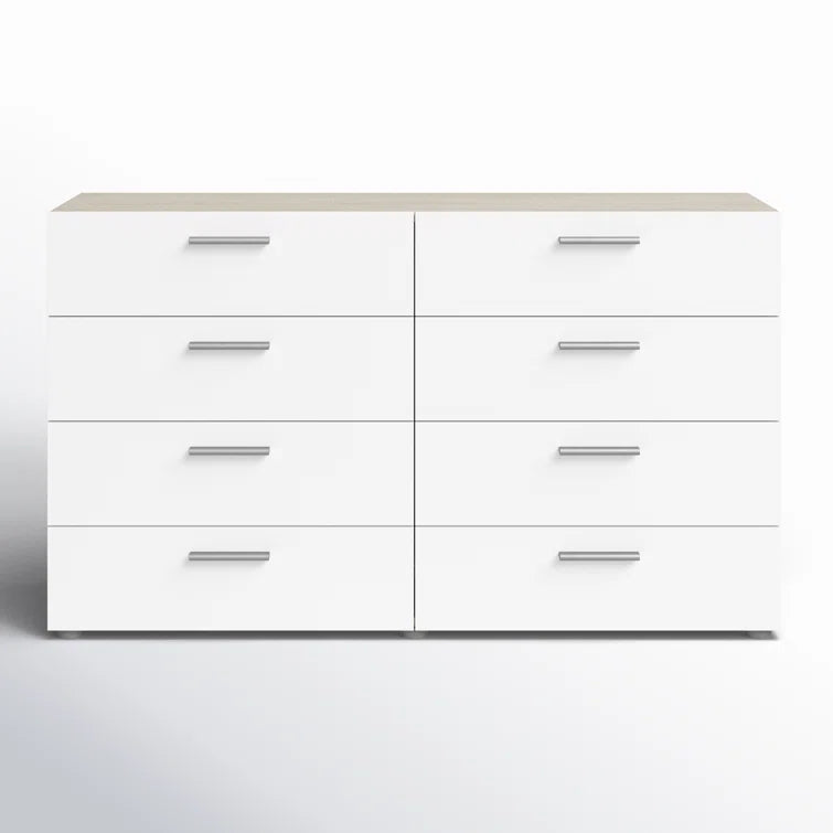 Jantz 8 Drawer 55.12" W Double Dresser