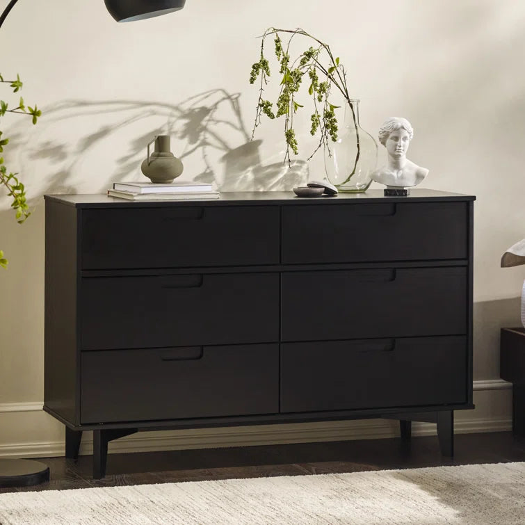 Yarber Groove 6 Drawer Double Dresser