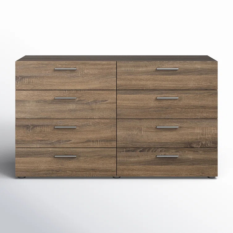 Jantz 8 Drawer 55.12" W Double Dresser