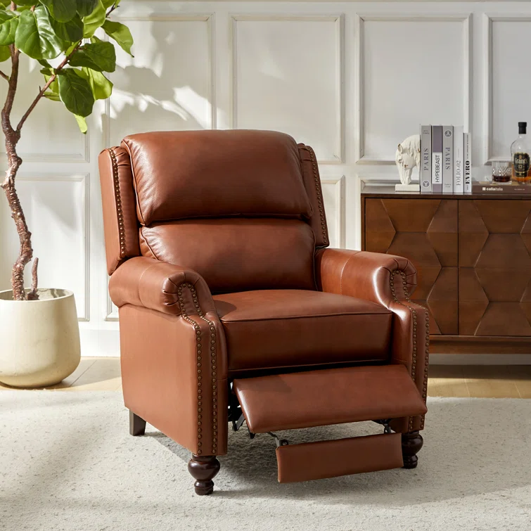 Adeesa Genuine Leather Recliner
