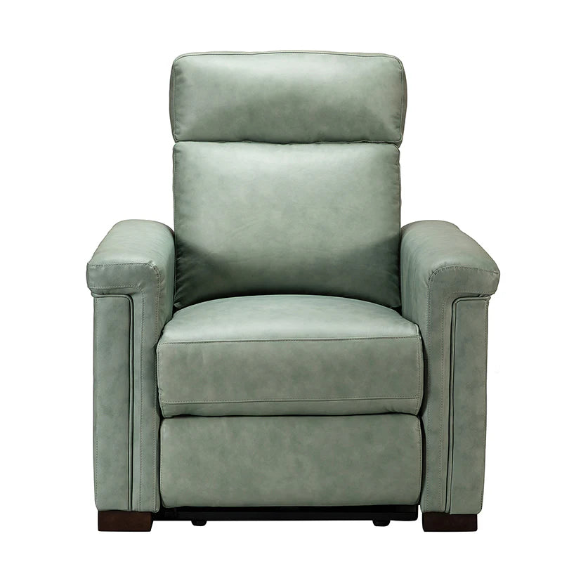 Lea 36.02" Wide Genuine Leather Power Recliner