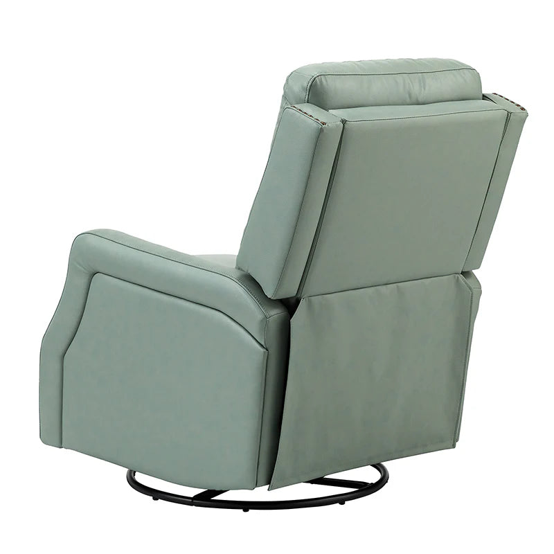 Benito 28.74" Wide Genuine Leather Swivel Rocker Recliner