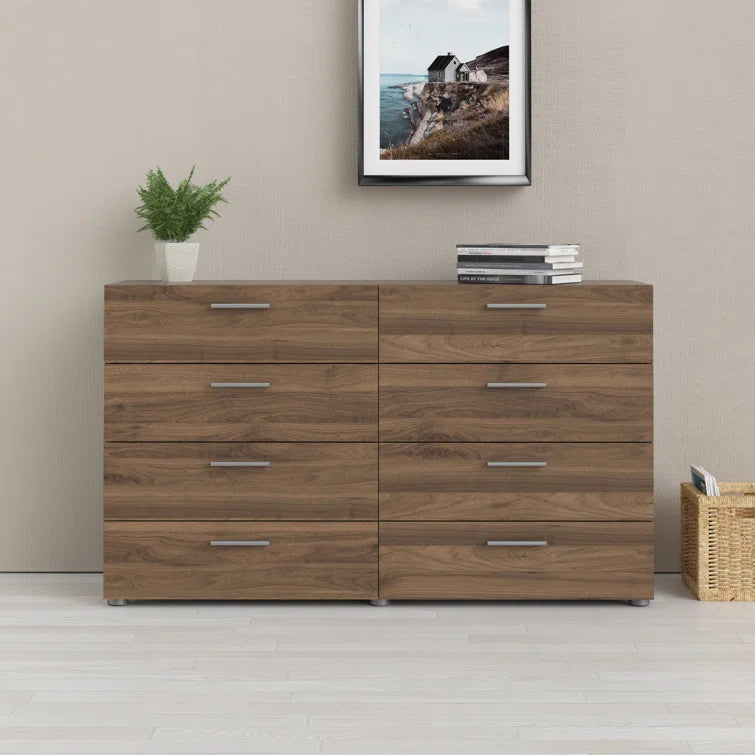 Jantz 8 Drawer 55.12" W Double Dresser