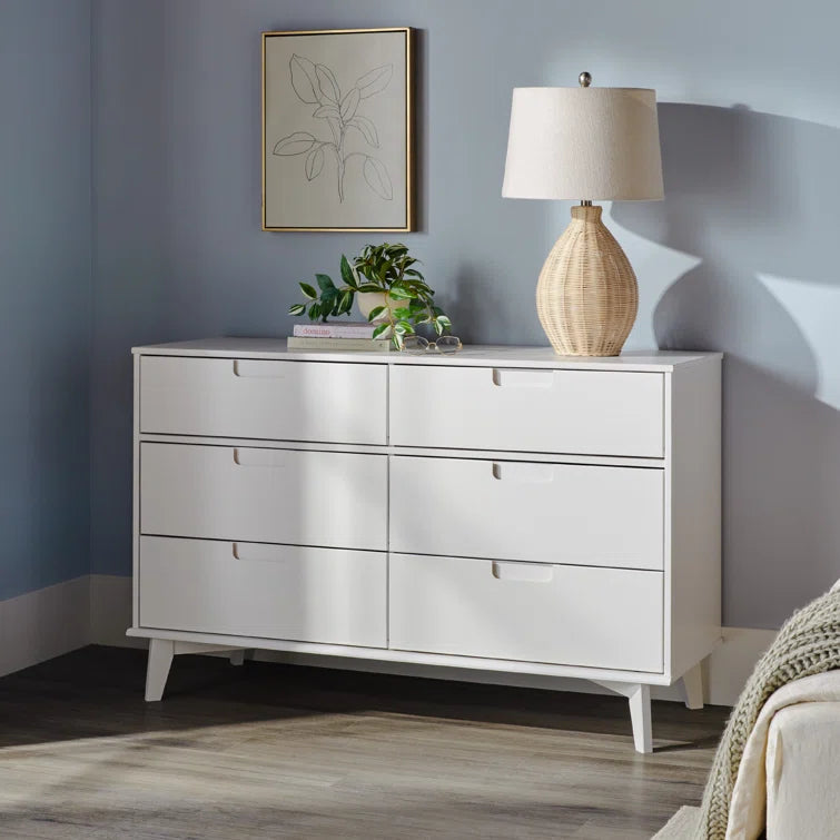 Yarber Groove 6 Drawer Double Dresser