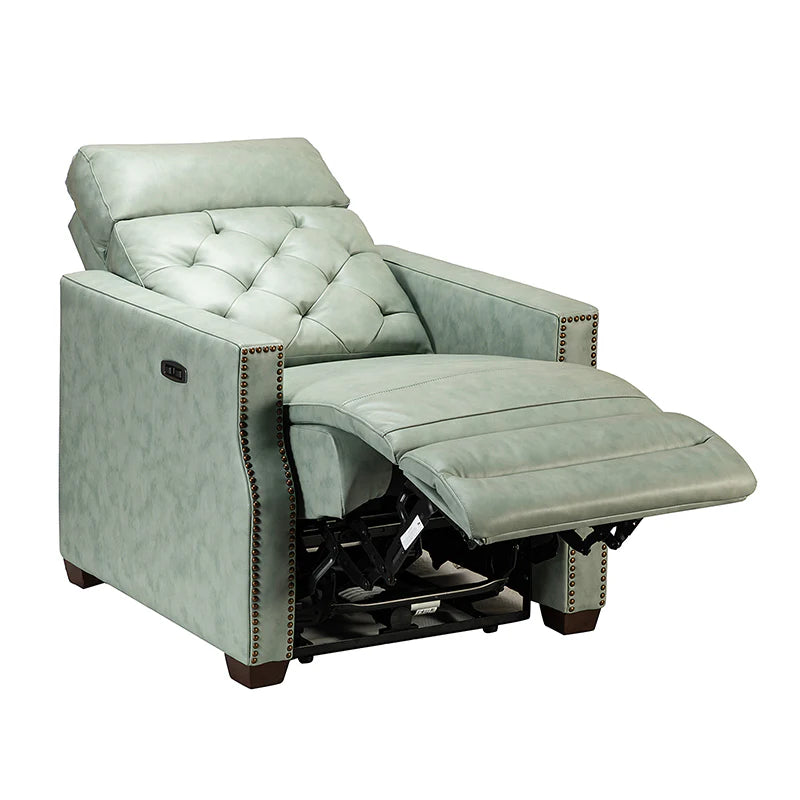 Carlota 31.5" Wide Genuine Leather Power Recliner