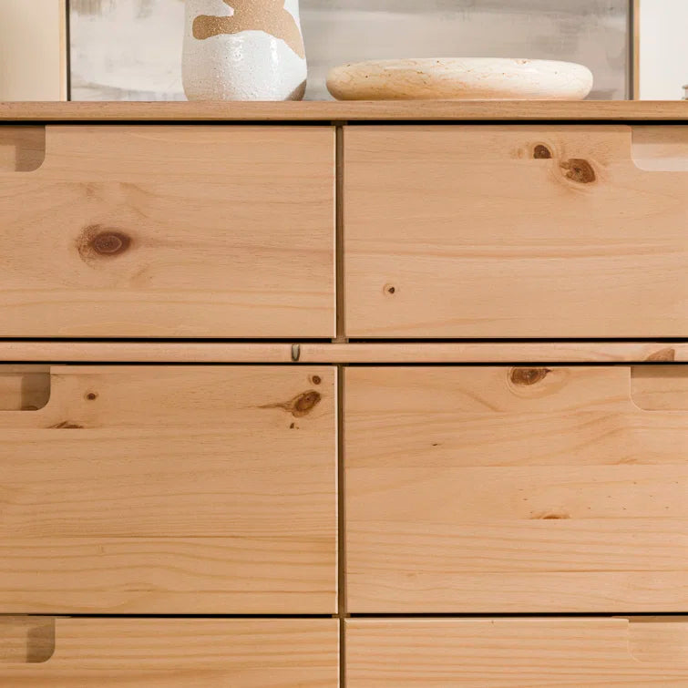 Yarber Groove 6 Drawer Double Dresser