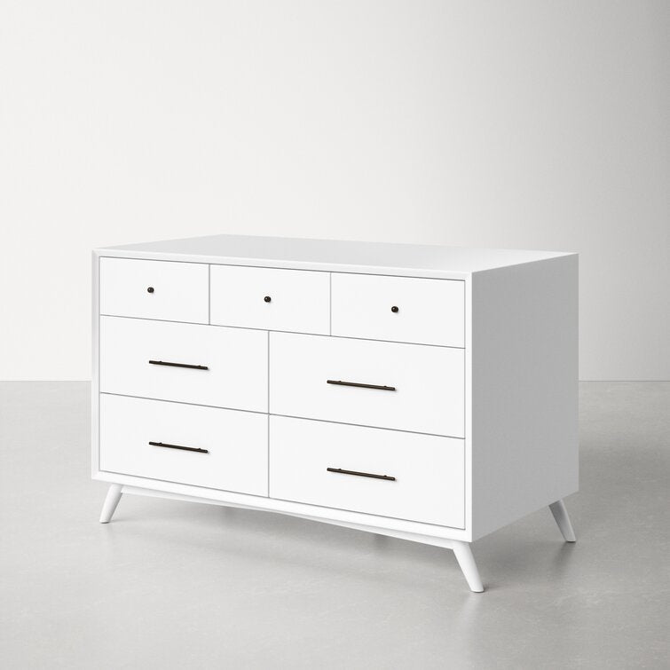 7 Drawer Williams 56'' W Solid Wood Dresser