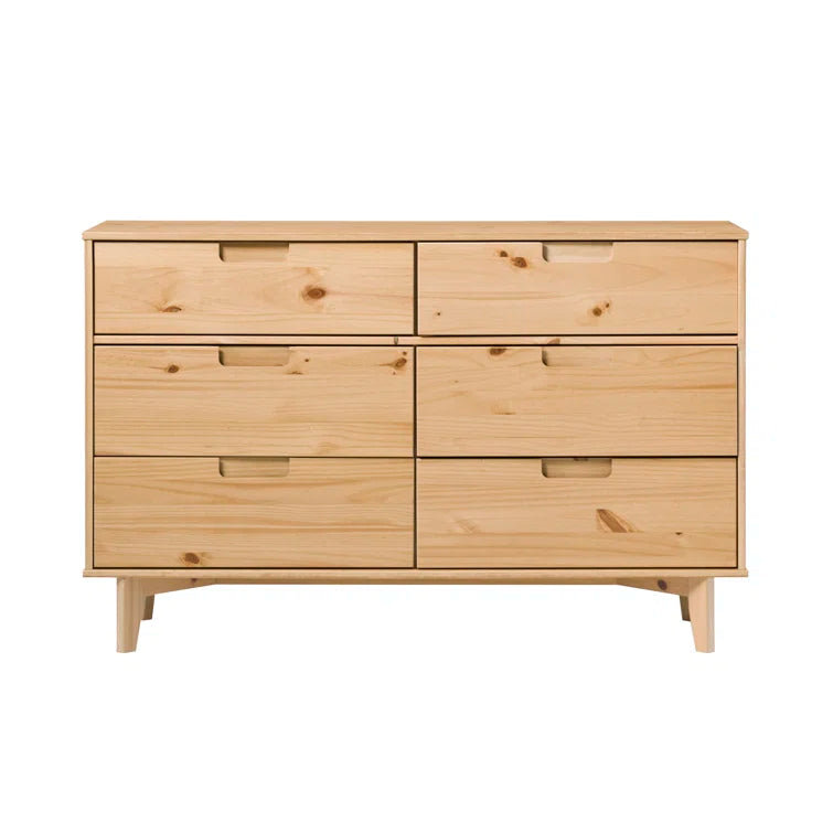 Yarber Groove 6 Drawer Double Dresser