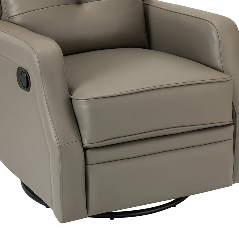 Benito 28.74" Wide Genuine Leather Swivel Rocker Recliner