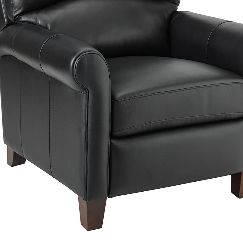 Eliana 33.07" Wide Genuine Leather Manual Recliner