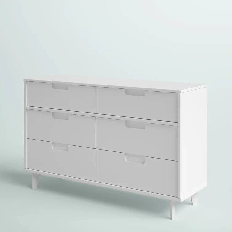 Yarber Groove 6 Drawer Double Dresser