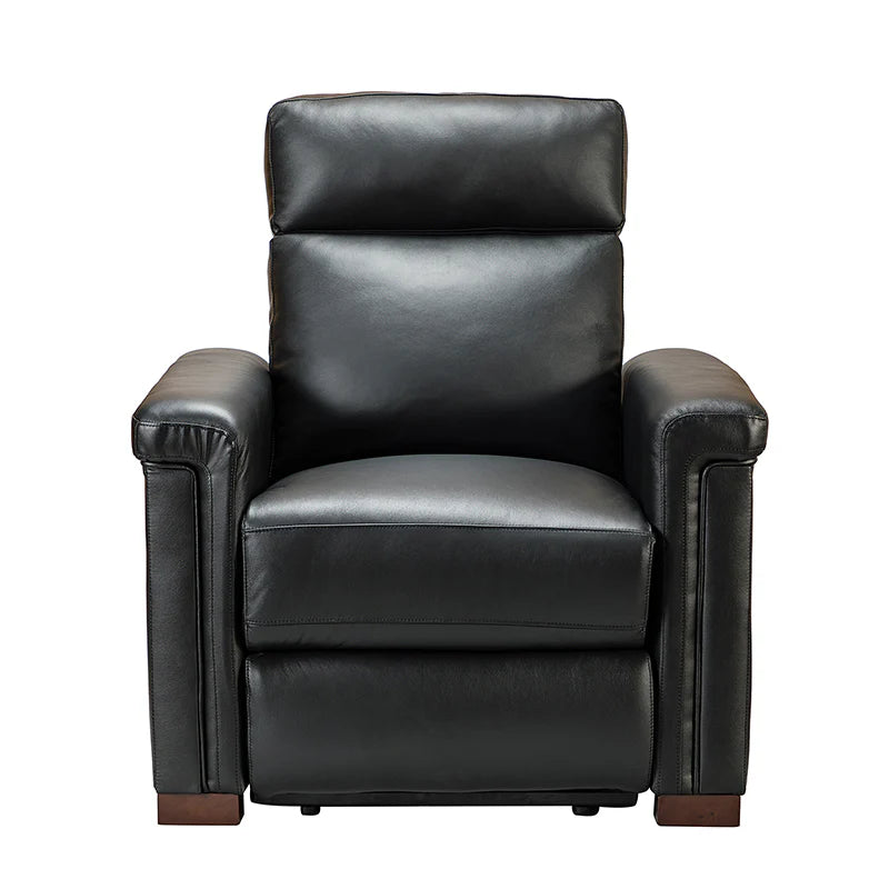 Lea 36.02" Wide Genuine Leather Power Recliner