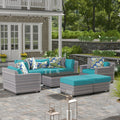 Merlyn Wicker/Rattan 7 - Person Seating Group with Cushions