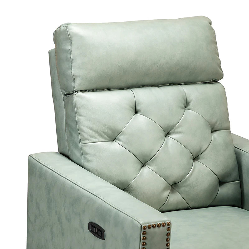 Carlota 31.5" Wide Genuine Leather Power Recliner