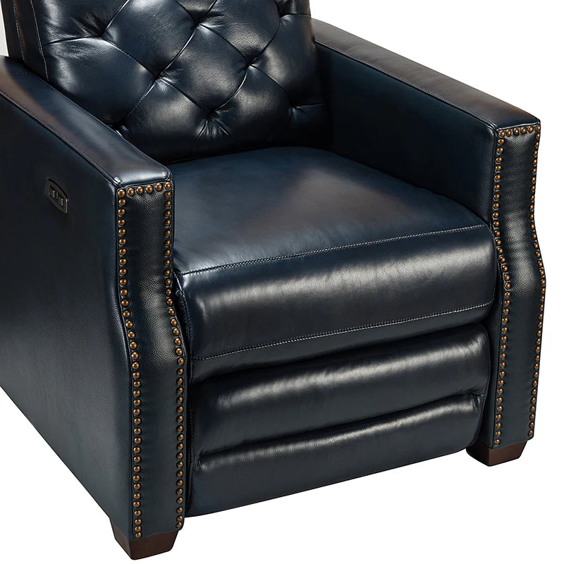 Carlota 31.5" Wide Genuine Leather Power Recliner