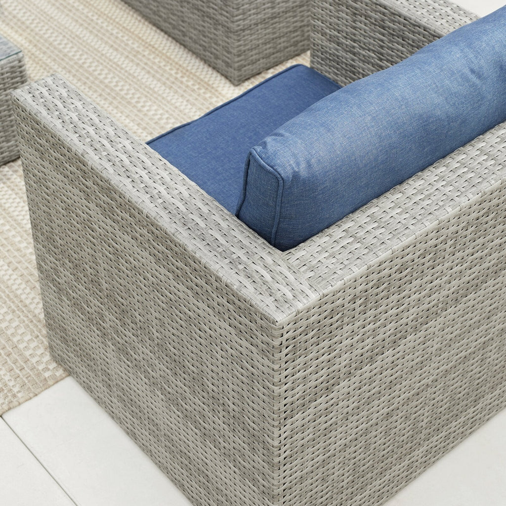 Kylo Wicker/Rattan 10 - Person Seating Group with Cushions